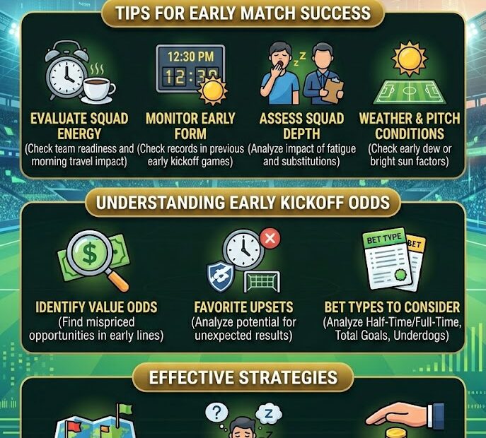 Early Kickoff Betting Strategy, Tips and Odds 2025-26
